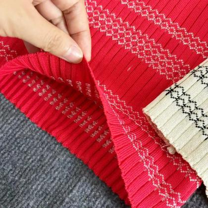 Elegant Ribbed Striped Knit Maxi Dress Collection on Luulla