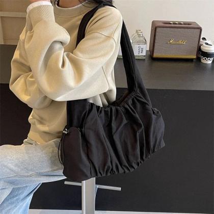Light Blue Chain Accent Handbag