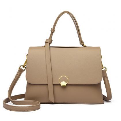 0250~textured leather tote bag with removable shoulder strap main image 1