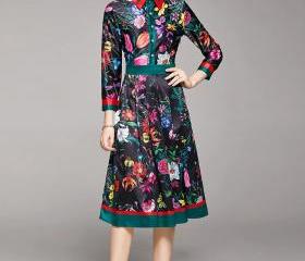 Louisiana White Floral Button Dress