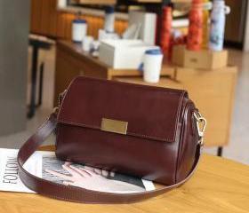 Sia Leather Crossbody Bag - Burgundy main image 0