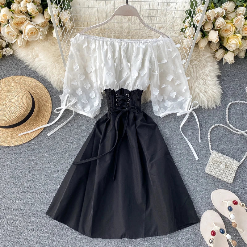 Boho Chic Off-shoulder Flowy Midi Dress on Luulla