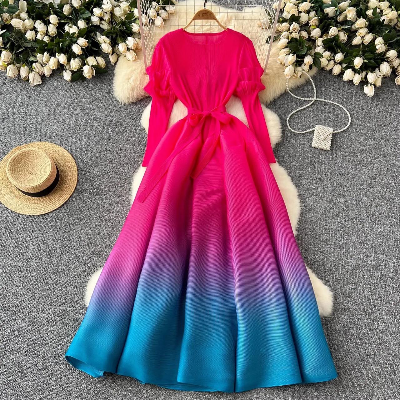 fitted lace wedding dress Blush Pink Ball Gown with Sleeves Pink Formal Dress Long