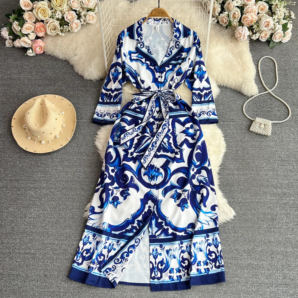 Gulia Blue Maxi Dress