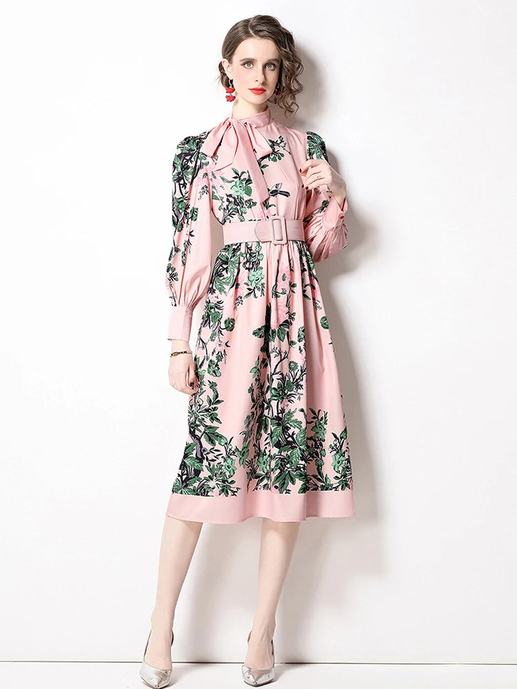 knee length dresses for ladies Peony Blush Dress– Teuta Matoshi