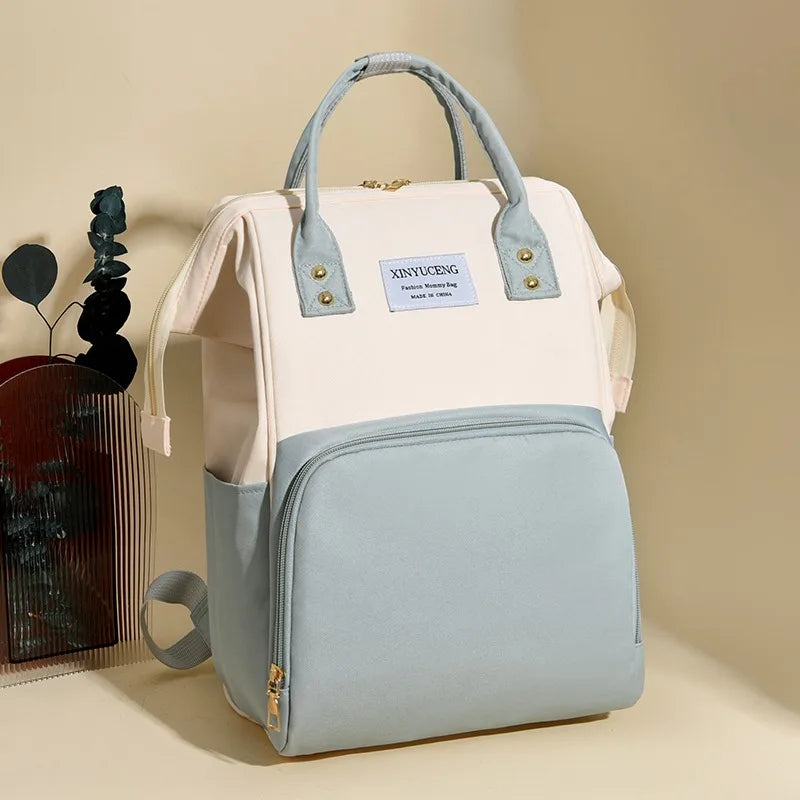 Stylish Two-tone Diaper Bag With Multiple Pockets on Luulla