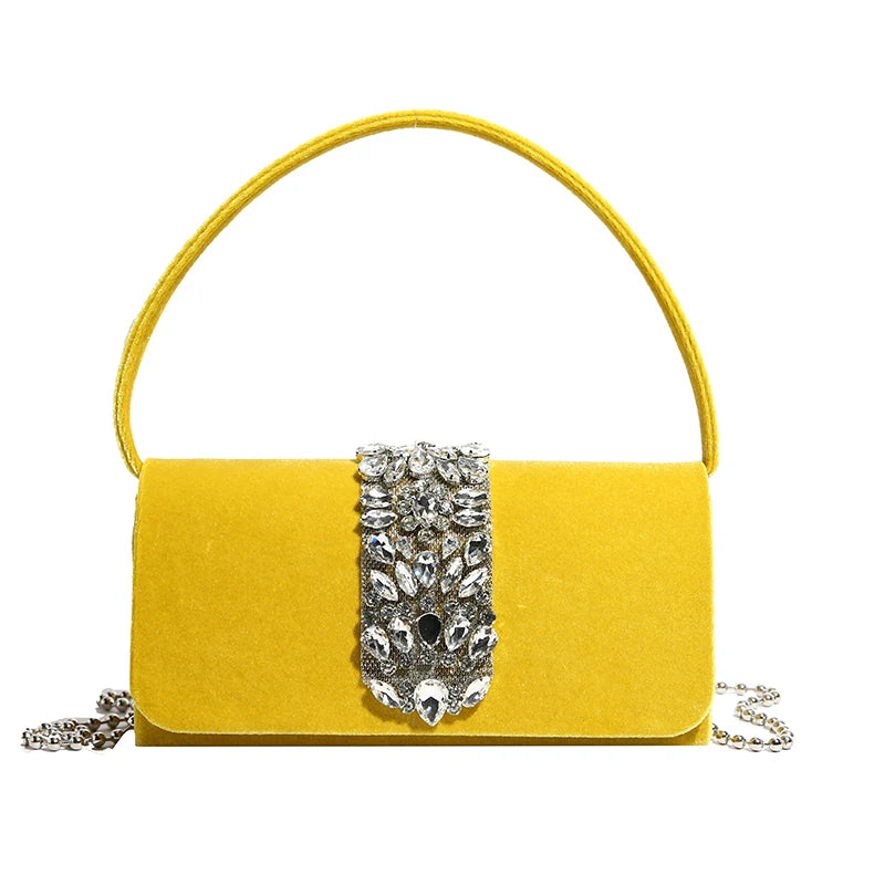 Velvet Clutch- Green main image 0