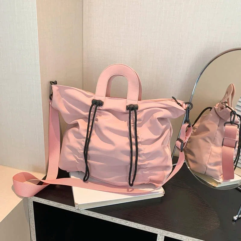 Pink ruched shoulder bag 2025
