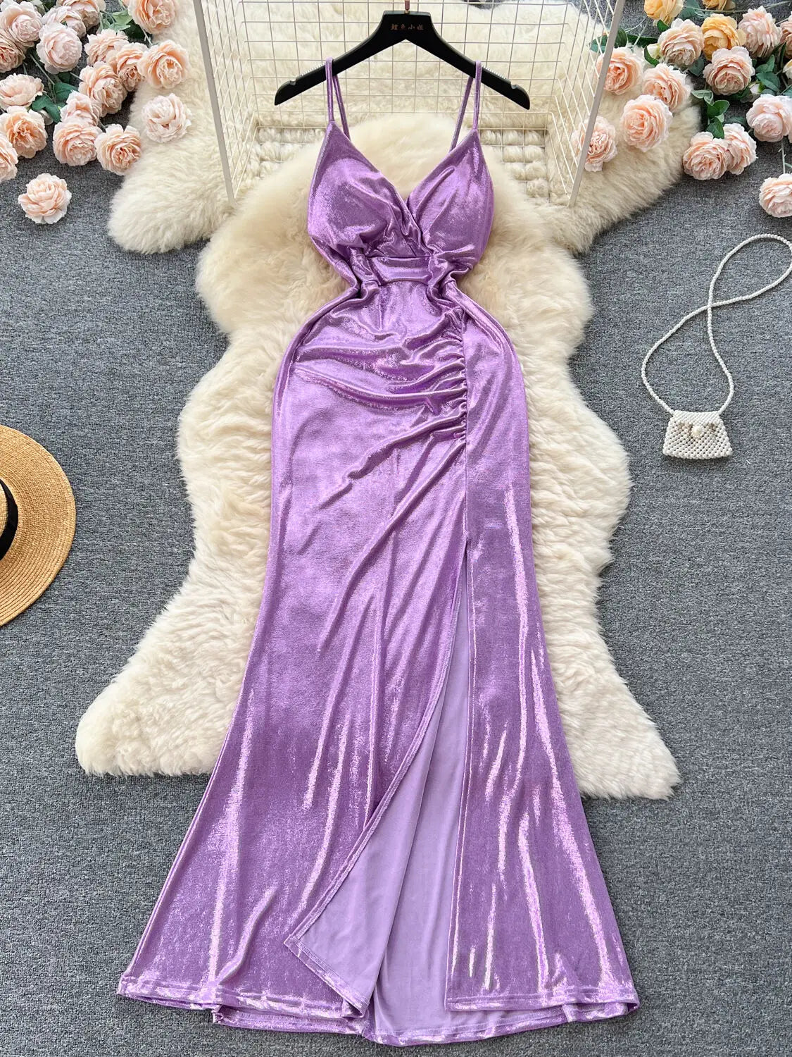 slim fit dress slacks Lavender Bridesmaid Dresses Convertible – Lisposa main image 0