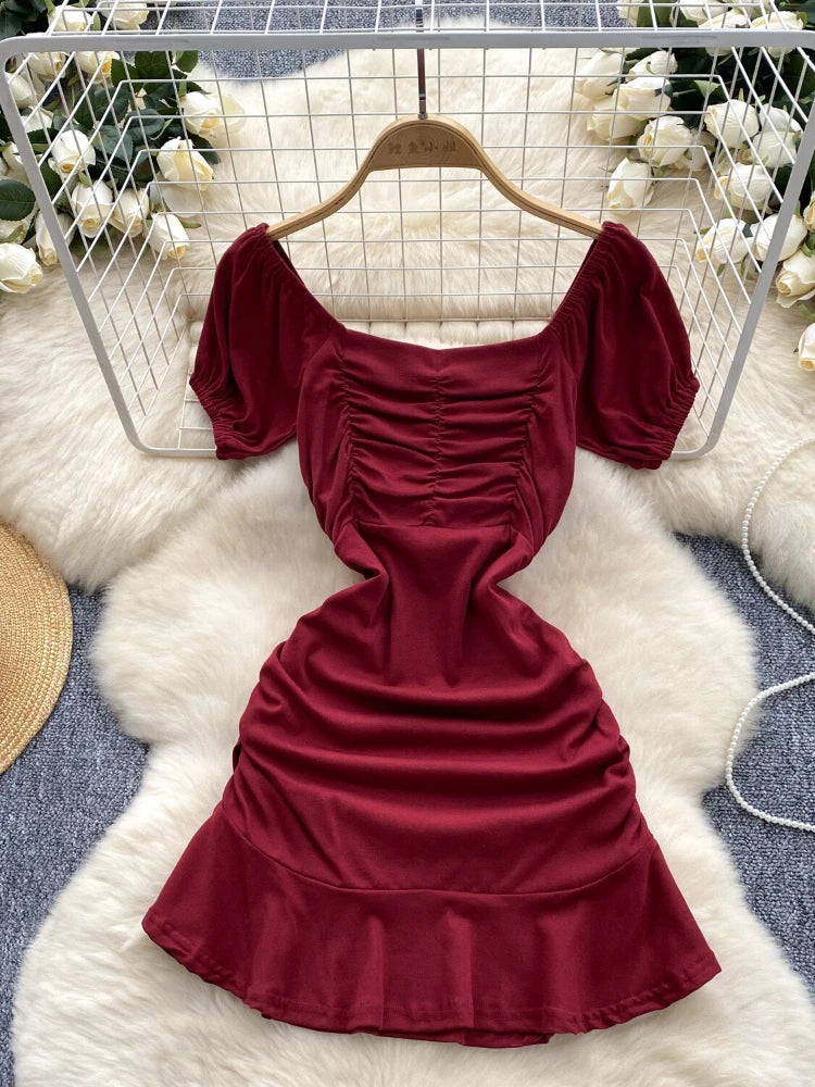 strapless open back dress Red main image 1
