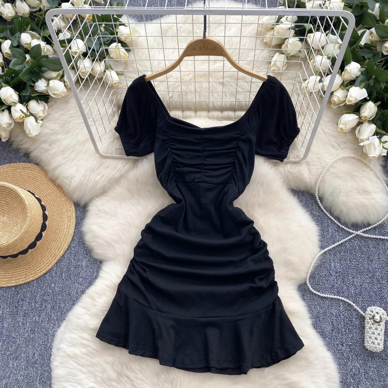 strapless open back dress Glitter V-Neck White A-Line Prom Dress with Pockets – FancyVestido main image 0