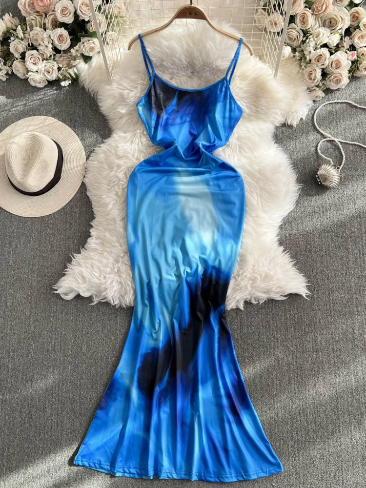 tie dye bridesmaid dresses The Bermuda Triangle Tie Dye Dress M main image 1