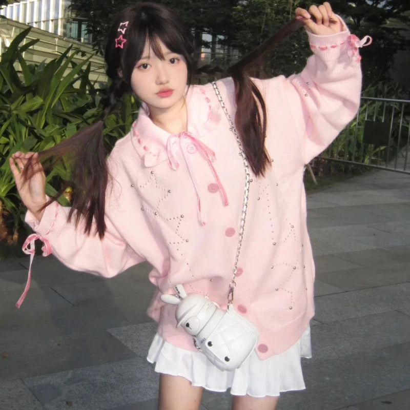 Pink Cute Long Sweater Outfits Cute Light Pink Sweater Outfit