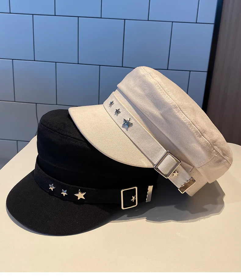 Star-embellished Black And White Cap Collection on Luulla display picture 1