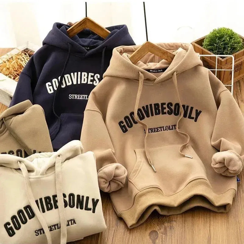 Cozy Graphic Hoodies Good Vibes Only Collection on Luulla