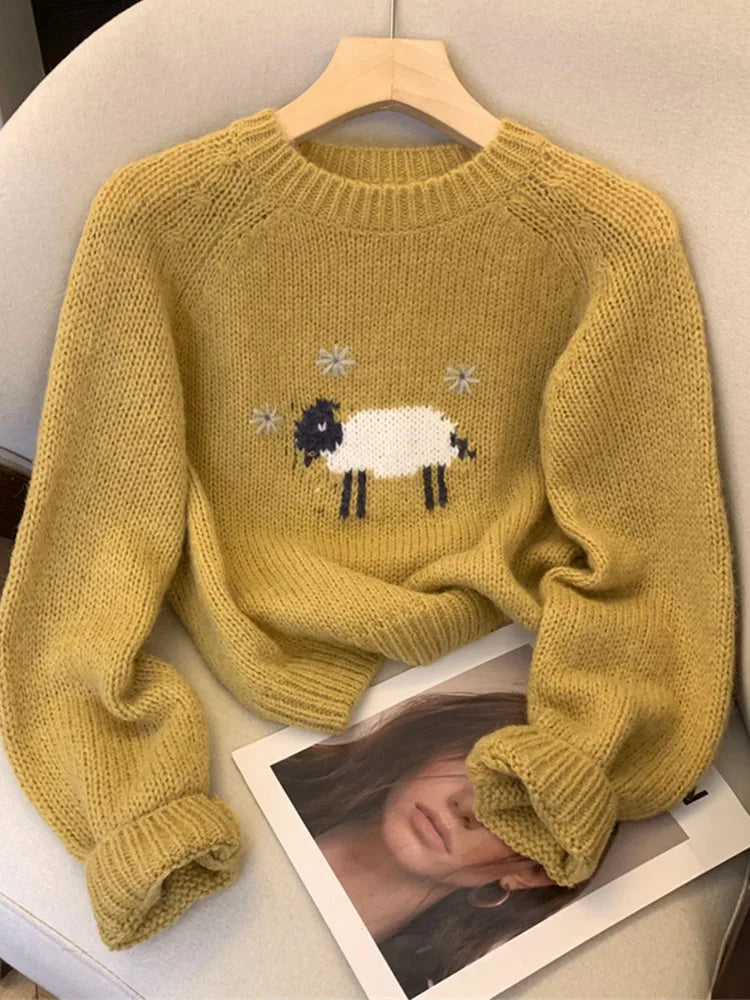 Sweater with sheep design hotsell