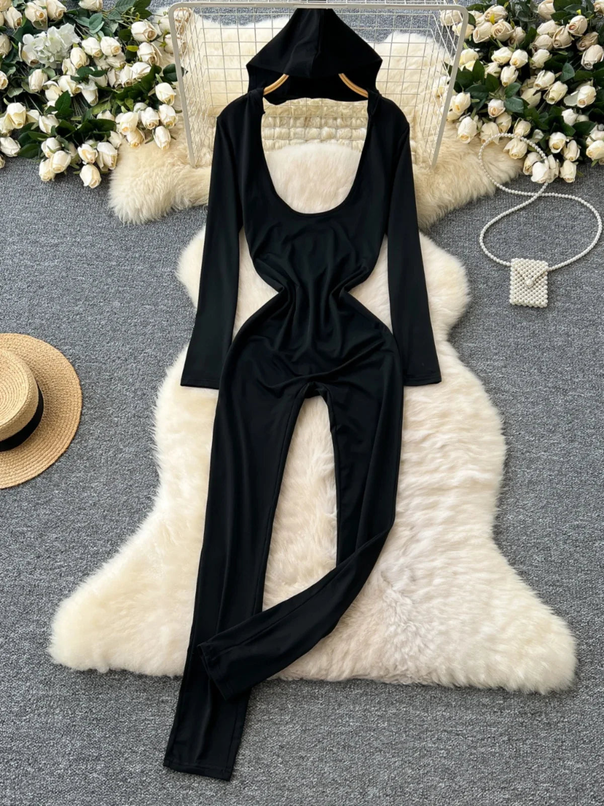 Bodycon jumpsuit outfits hotsell