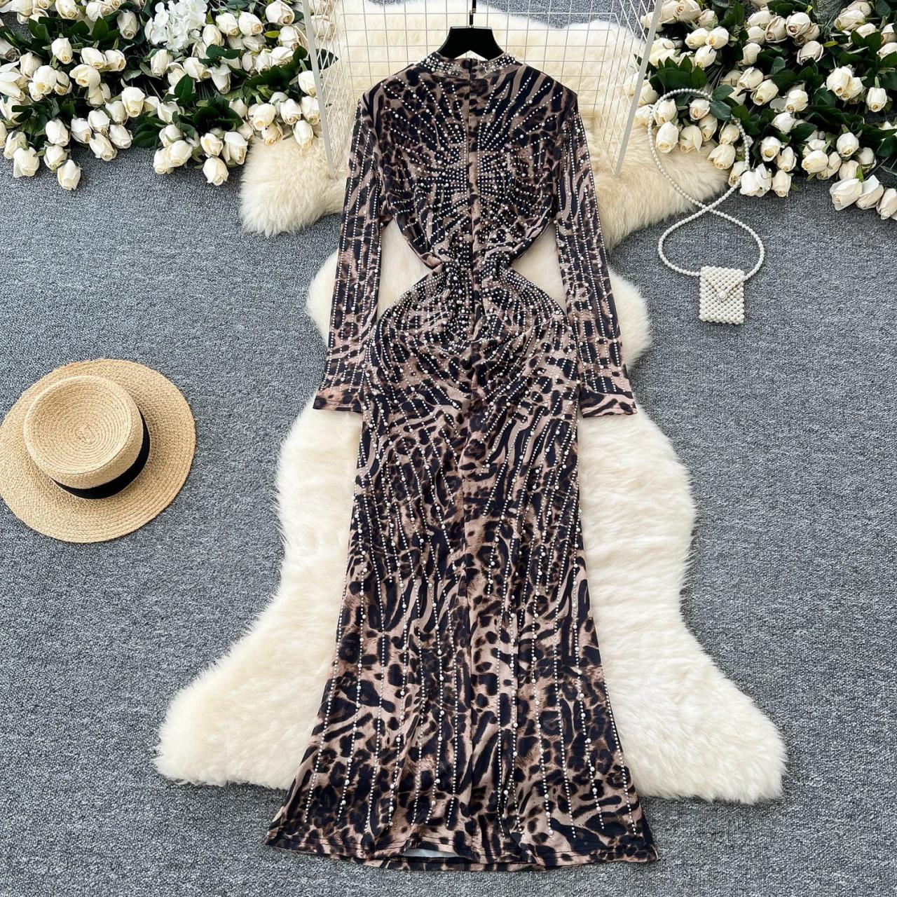 chinese dress ladies GORGLITTER Women's Cheetah Leopard Animal Print Maxi Dress Lace Summer  Vacation Going Out Birthday Midi Dresses 2026 Brown Multicolor Medium at  Amazon Women's Clothing store