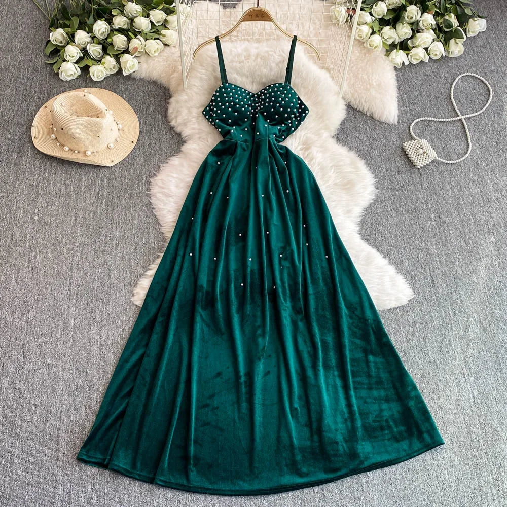 fitted lace wedding dress Smak Parlour Green Velvet Silver Stars Maxi Dress – Unique Vintage