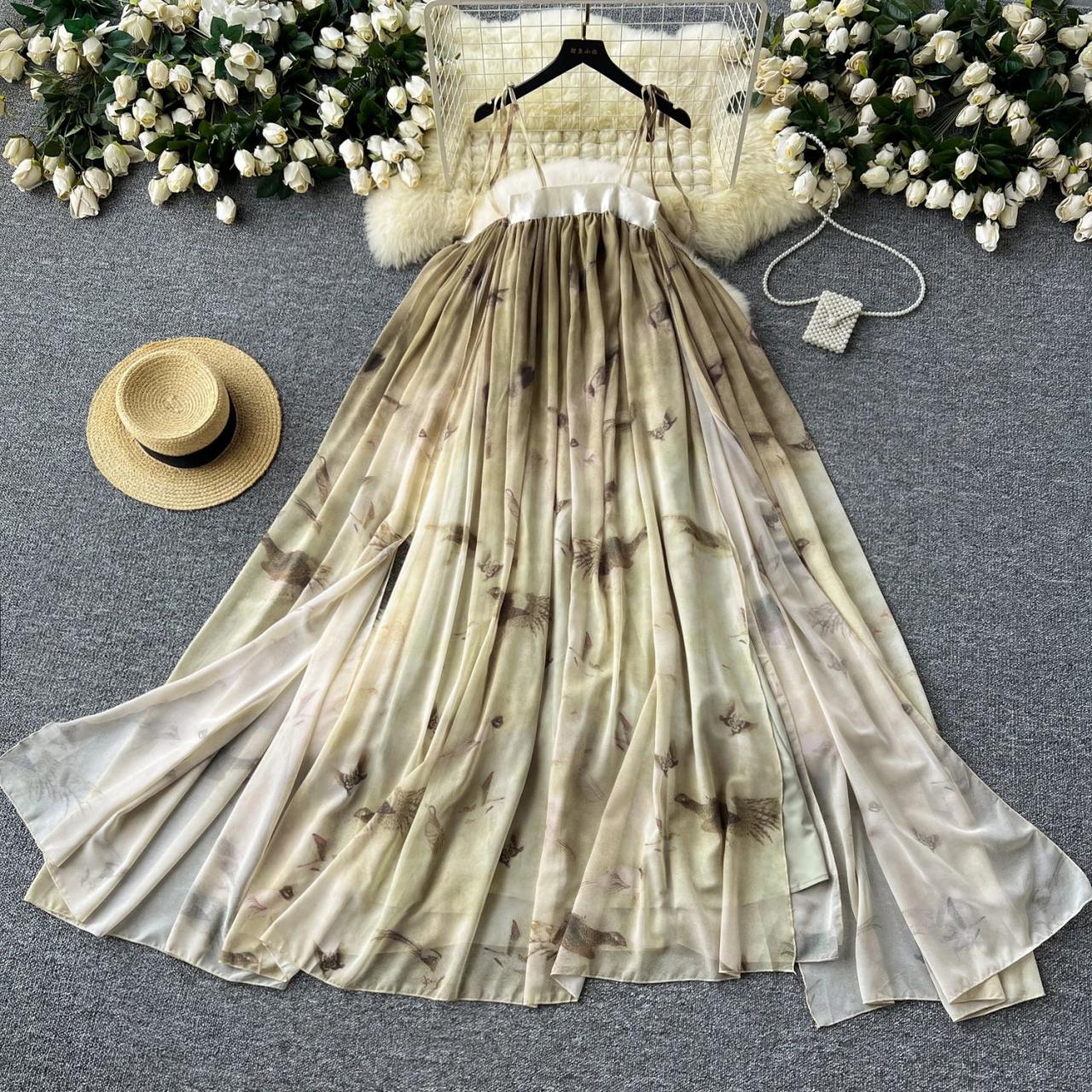 knee length dresses for ladies THE HARMONY FLUTTER SLEEVE MAXI WRAP DRESS (PINK FLORAL)| Love Cherish main image 0