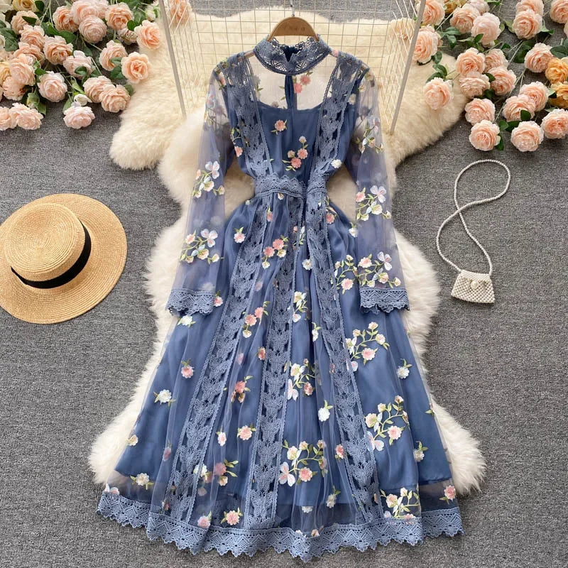 Bear Flower Lace Sheer Frill Cute Fancy Dress main image 0