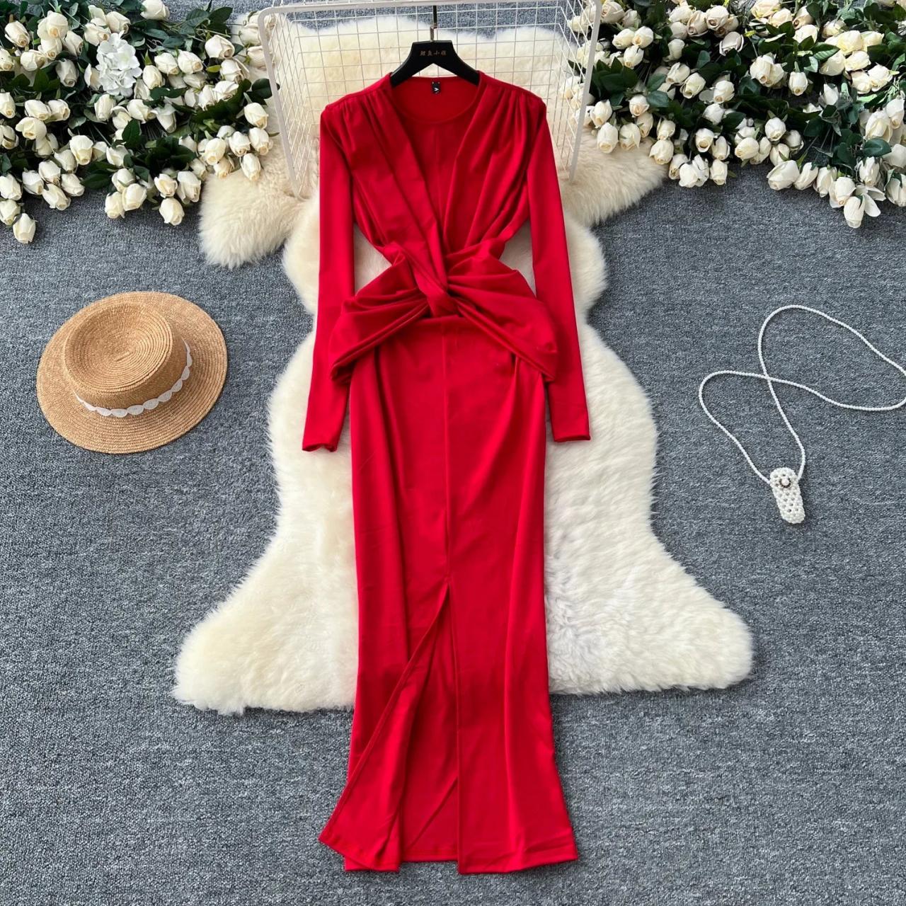 fitted lace wedding dress Waylynn Burnout Velvet Detail Mesh Backless Maxi Dress