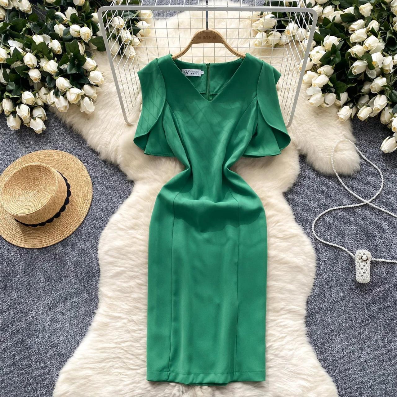sachin and babi light blue dress Green Sleeveless Dress With Flattering Waist Design on Luulla
