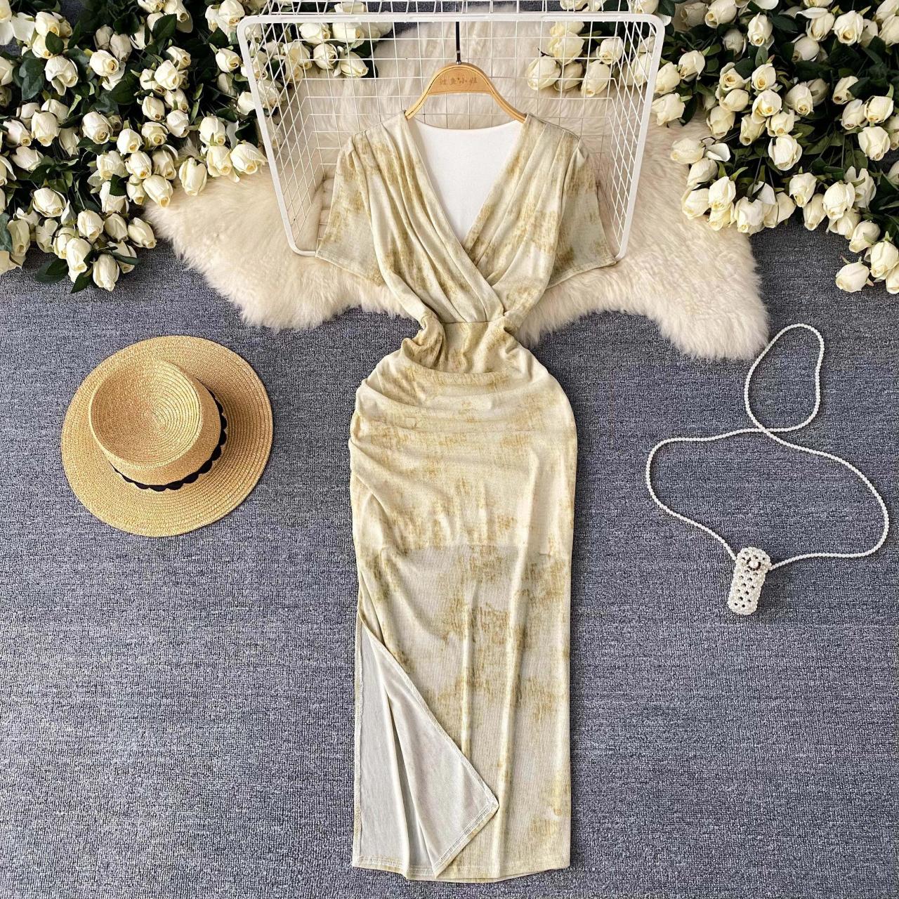 Floral Wrap Maxi Dress With Adjustable Waist