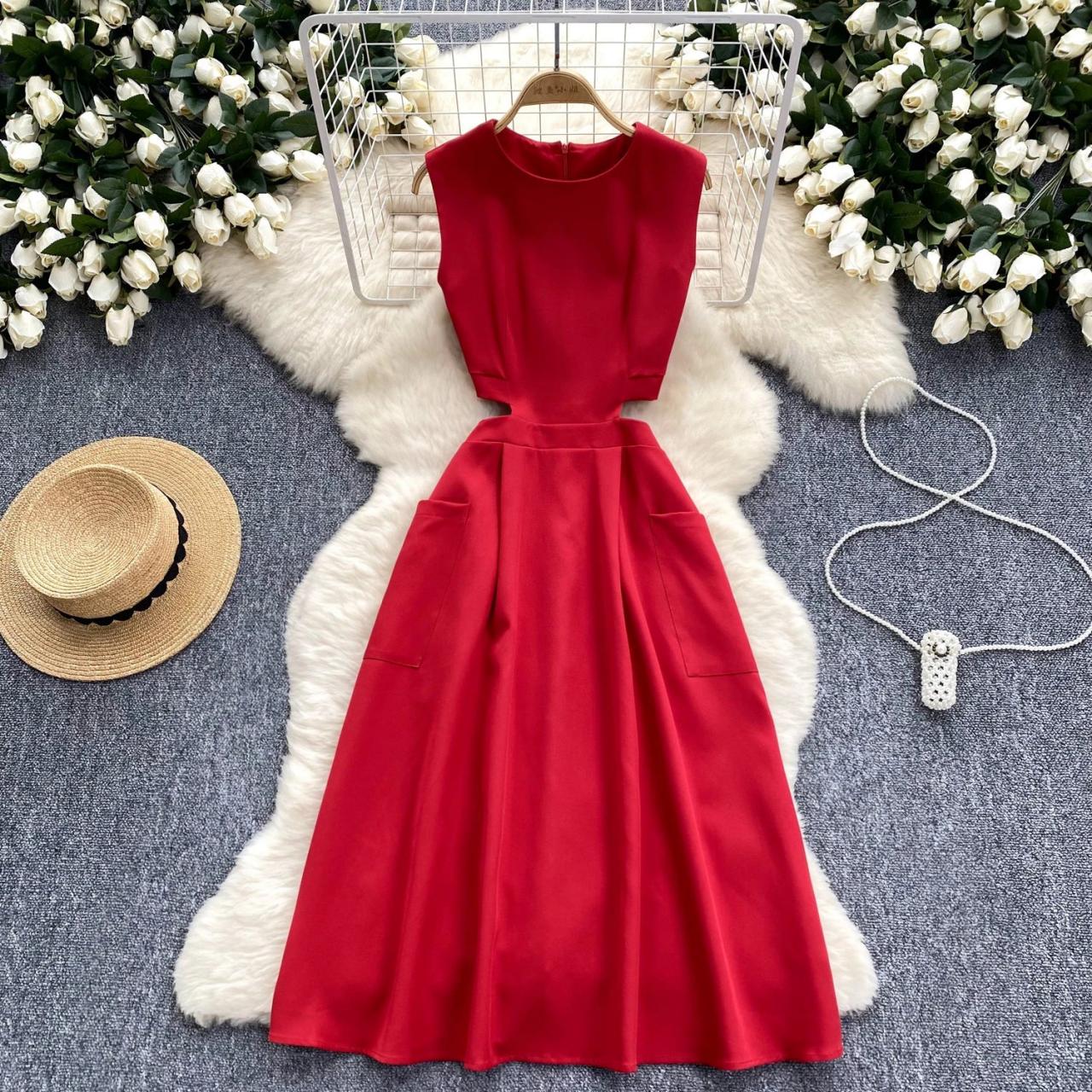sachin and babi light blue dress Red Smudge Print One Shoulder Twist Back Midi Dress – AX Paris US main image 1