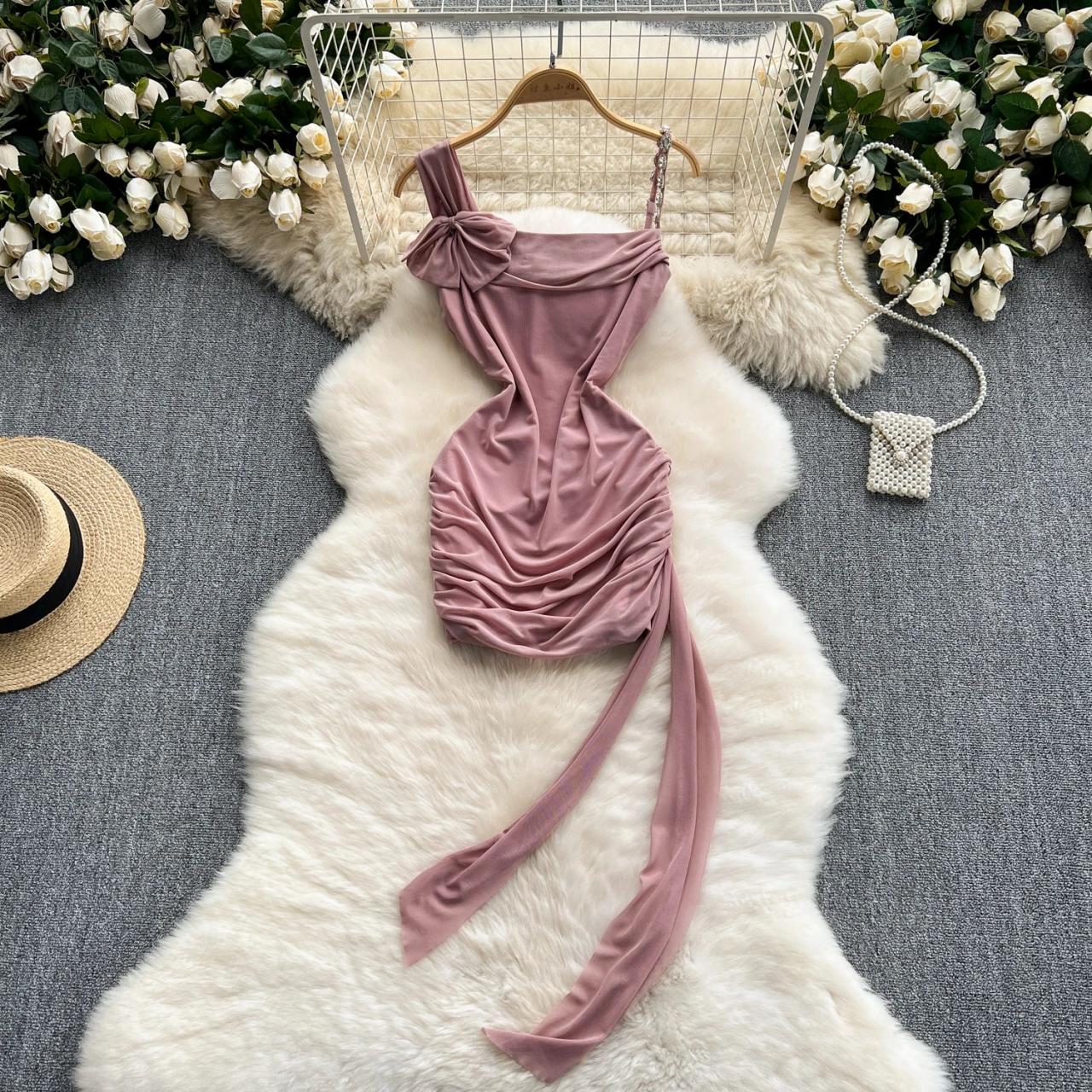mauve ruched dress Brienna Halter Ruched Maxi Dress Mauve