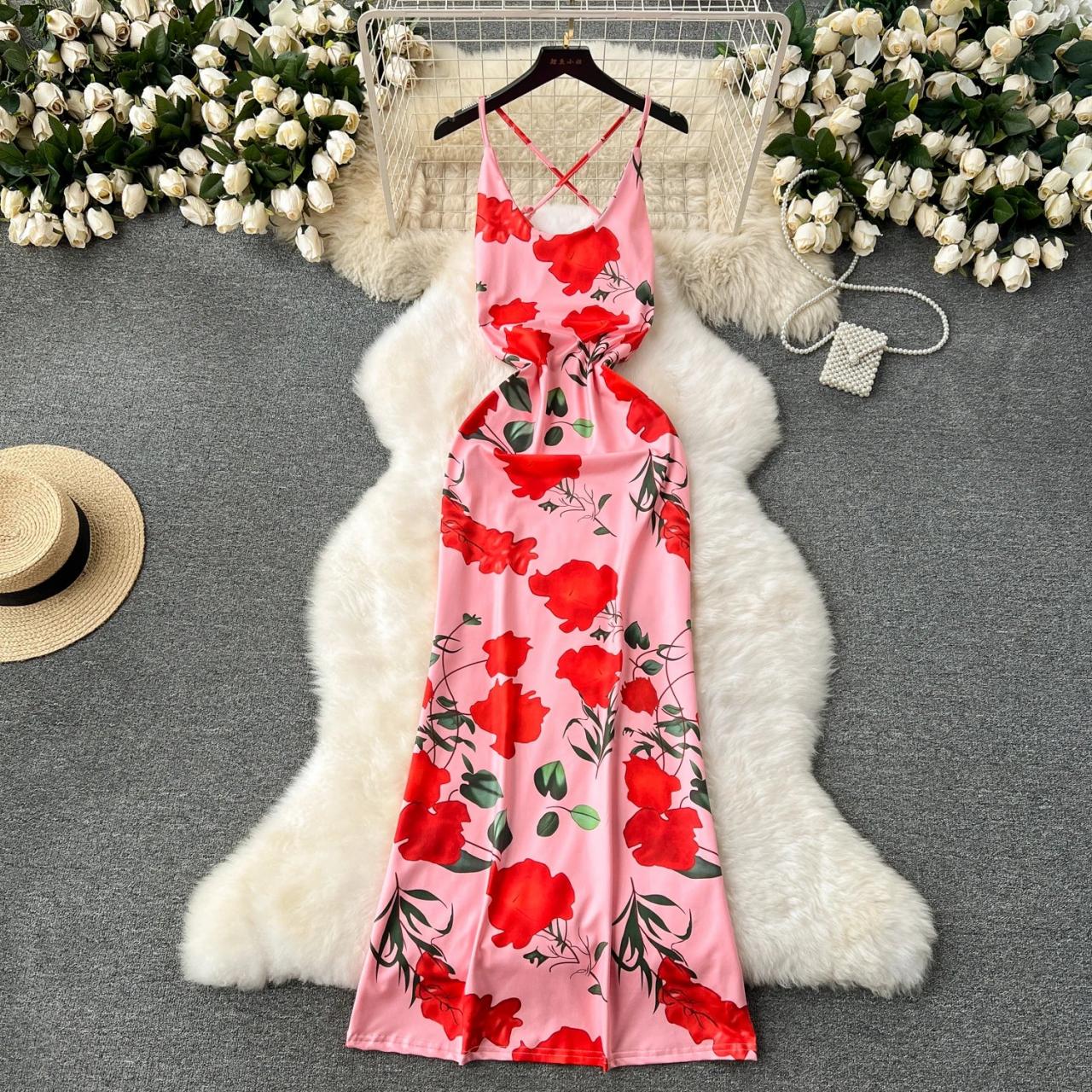 front tie maxi dress Drape Front Tie Maxi Dress