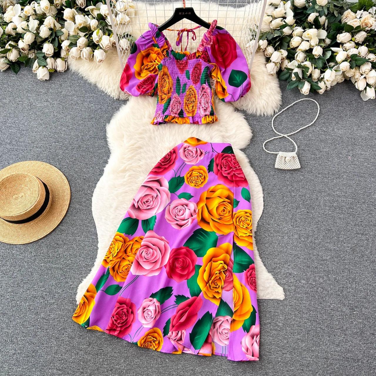 Rosy Ruffle Dress