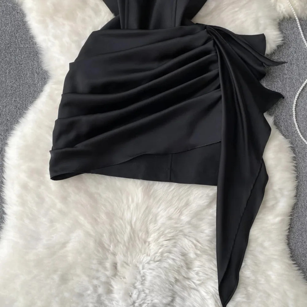 princess polly baby blue dress Valentino - Black Stretch Knit Mini Dress