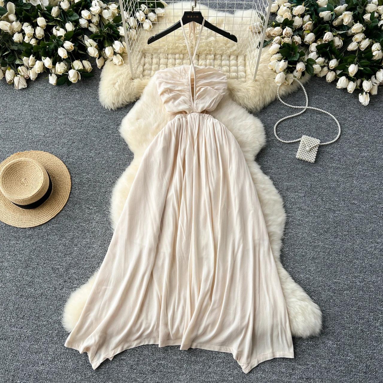 Strapless Maxi Dress With Light Flowy Fabric