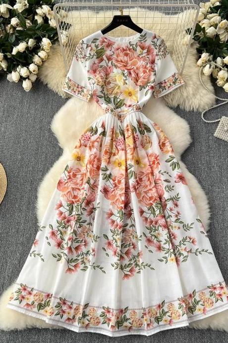 floral summer dress - size 8