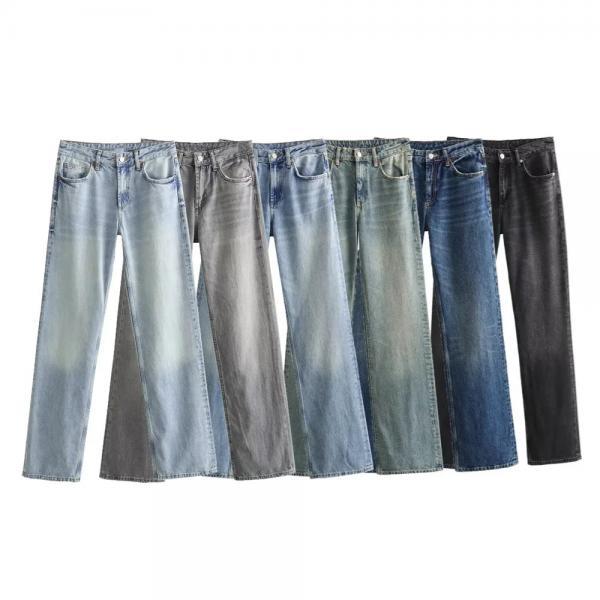 Classic Straight Leg Denim Boyfriend Jeans main image 0