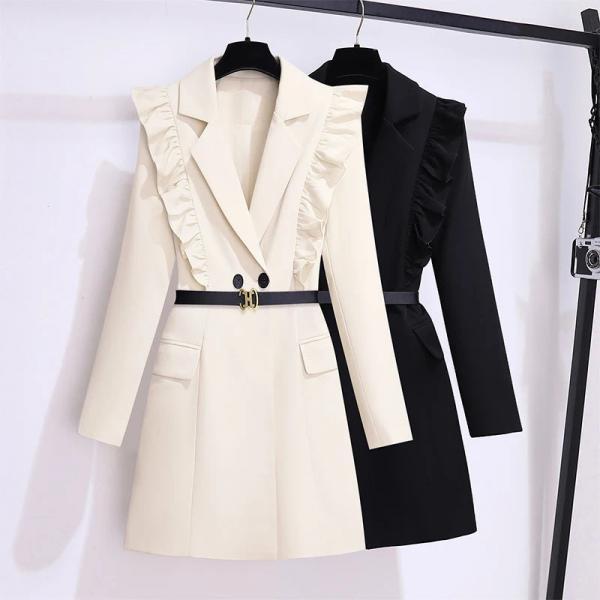 Blazer Coat Dress with Belt