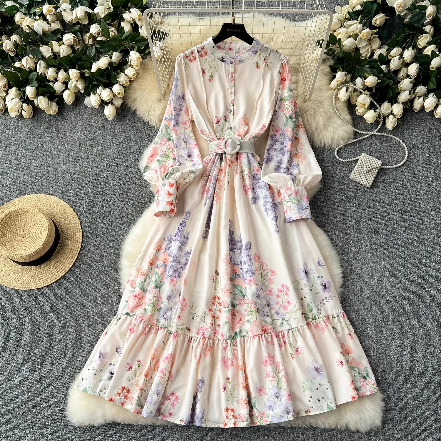 Love Galore Floral Belted Dress
