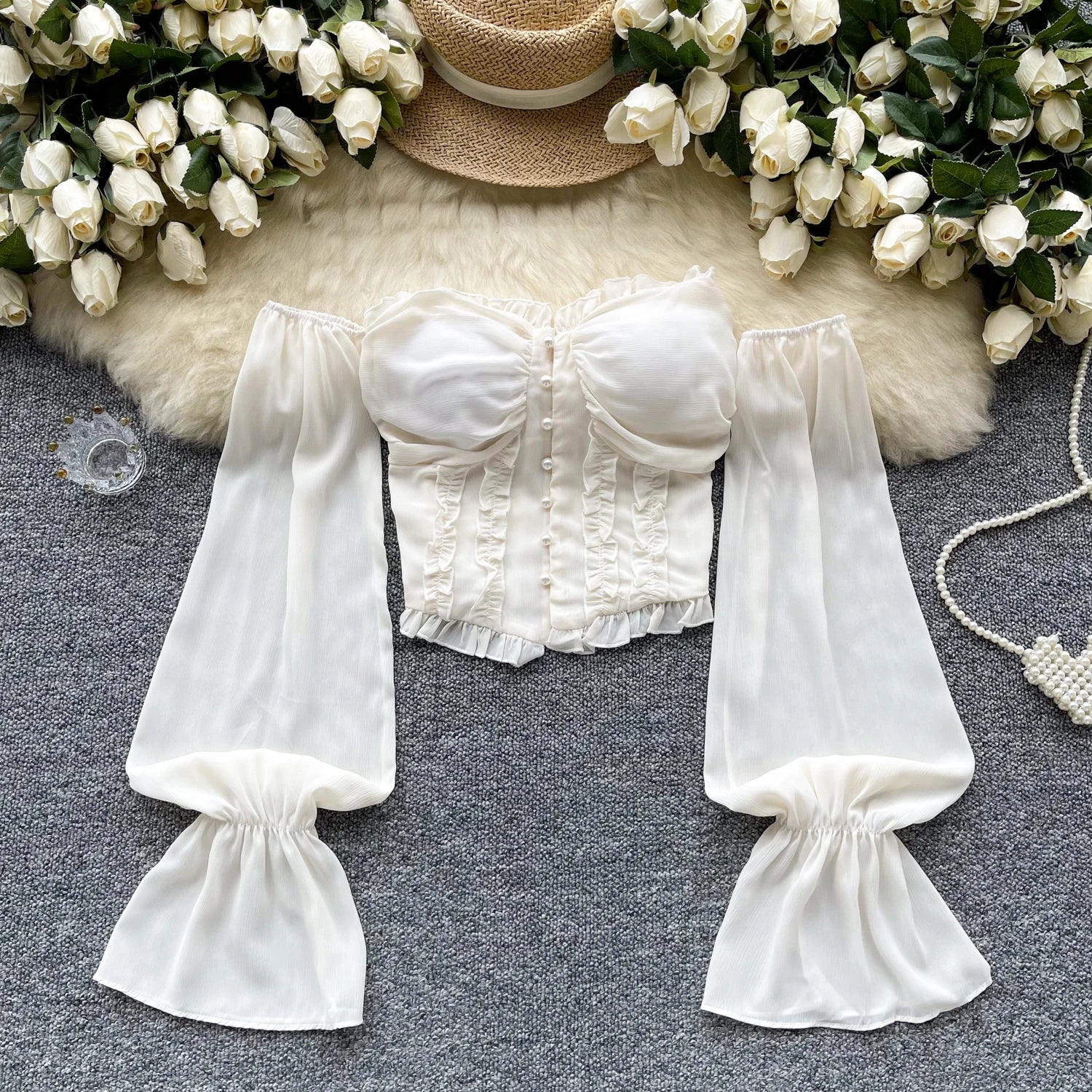 Marigold Silk Crop Top