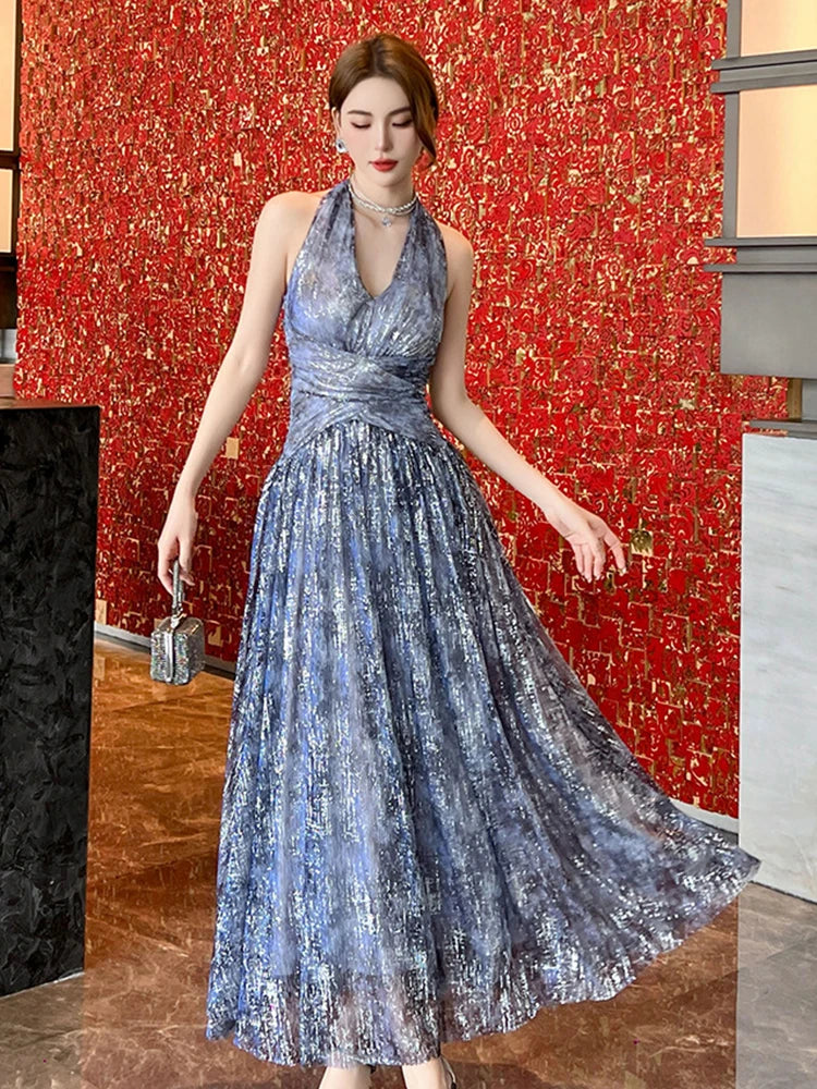 Radiant Elegance Sequin Dress – Luxury Sparkly Evening Party Gown for Women