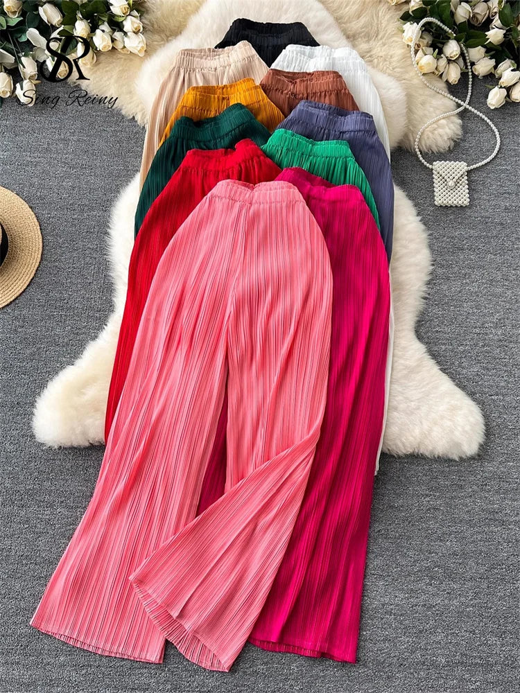 0099~MY PANTS Lurex jacquard Palazzo Pants main image 1